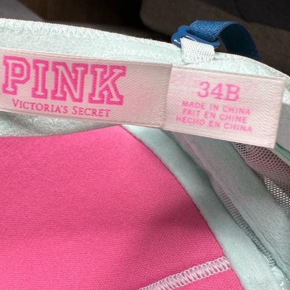 Pink Victoria's Secret Laced Padded Bra - Size 34B - Picture 4 of 4